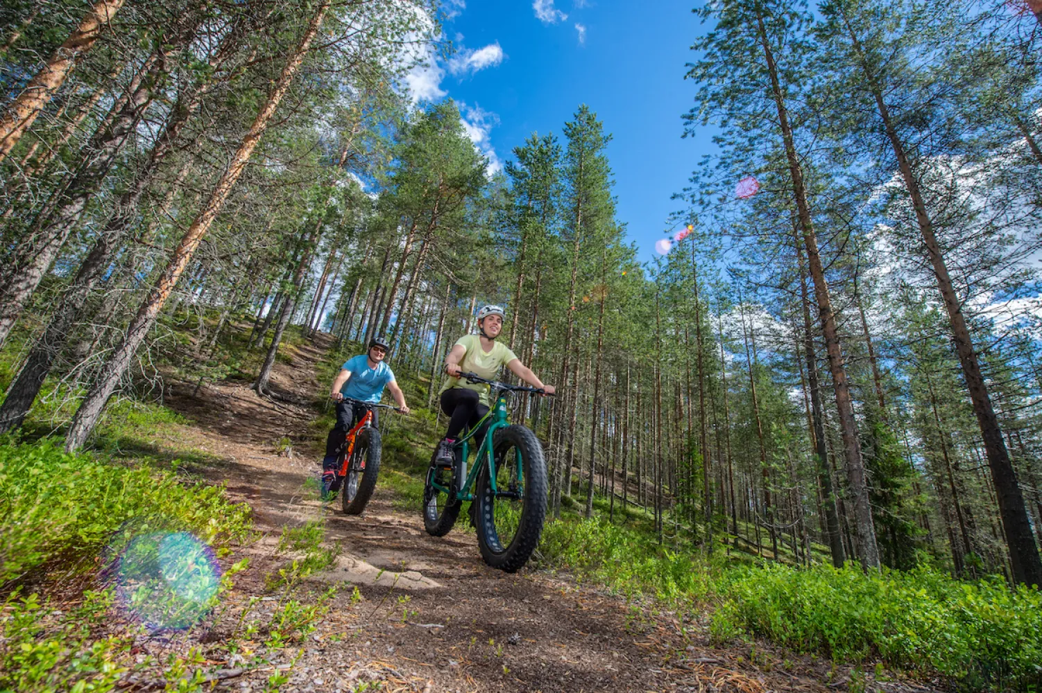 Iso-Syötteen maastopyöräreitit ovat monipuolisia