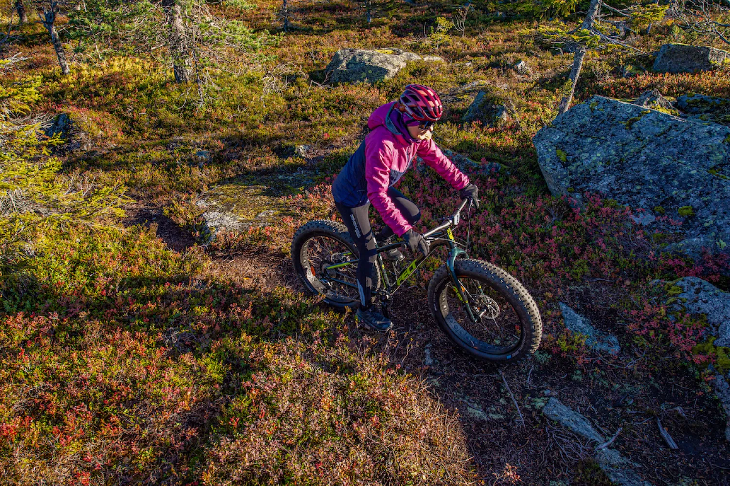 Syötteen ruska, pyöräreitit ovat hyvässä kunnossa syksyllä.