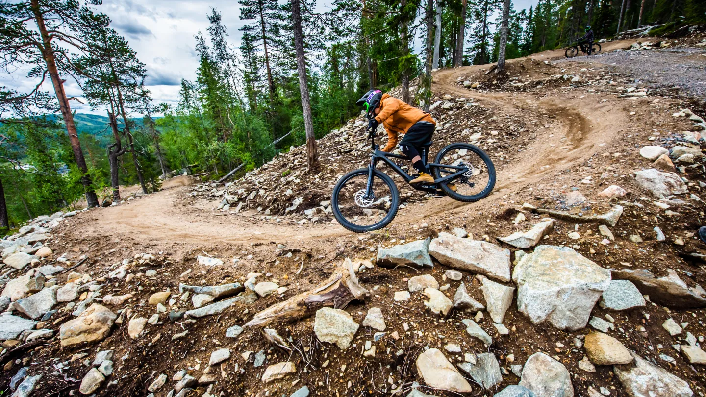 Hissipyöräilyä Iso-Syöte Bike Parkissa